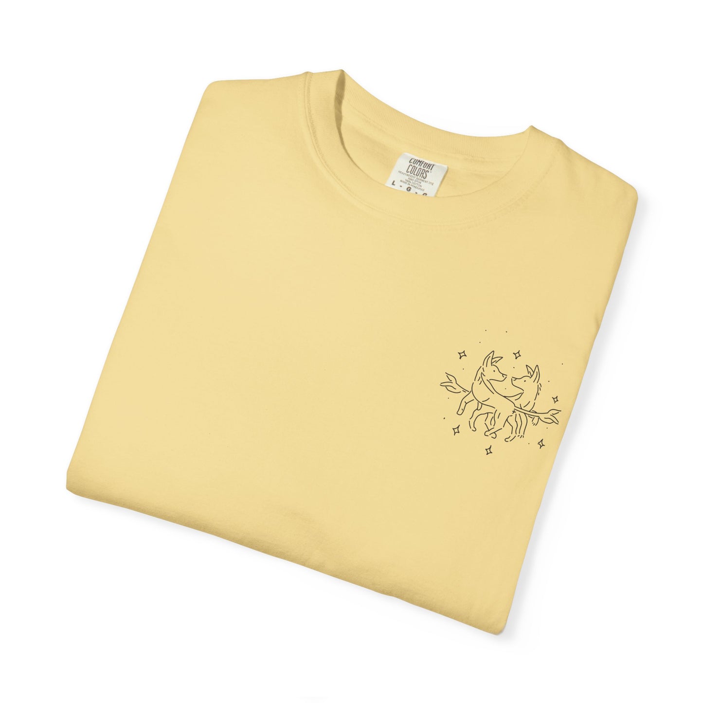 Gemini Dog Zodiac Comfort Colors T-Shirt