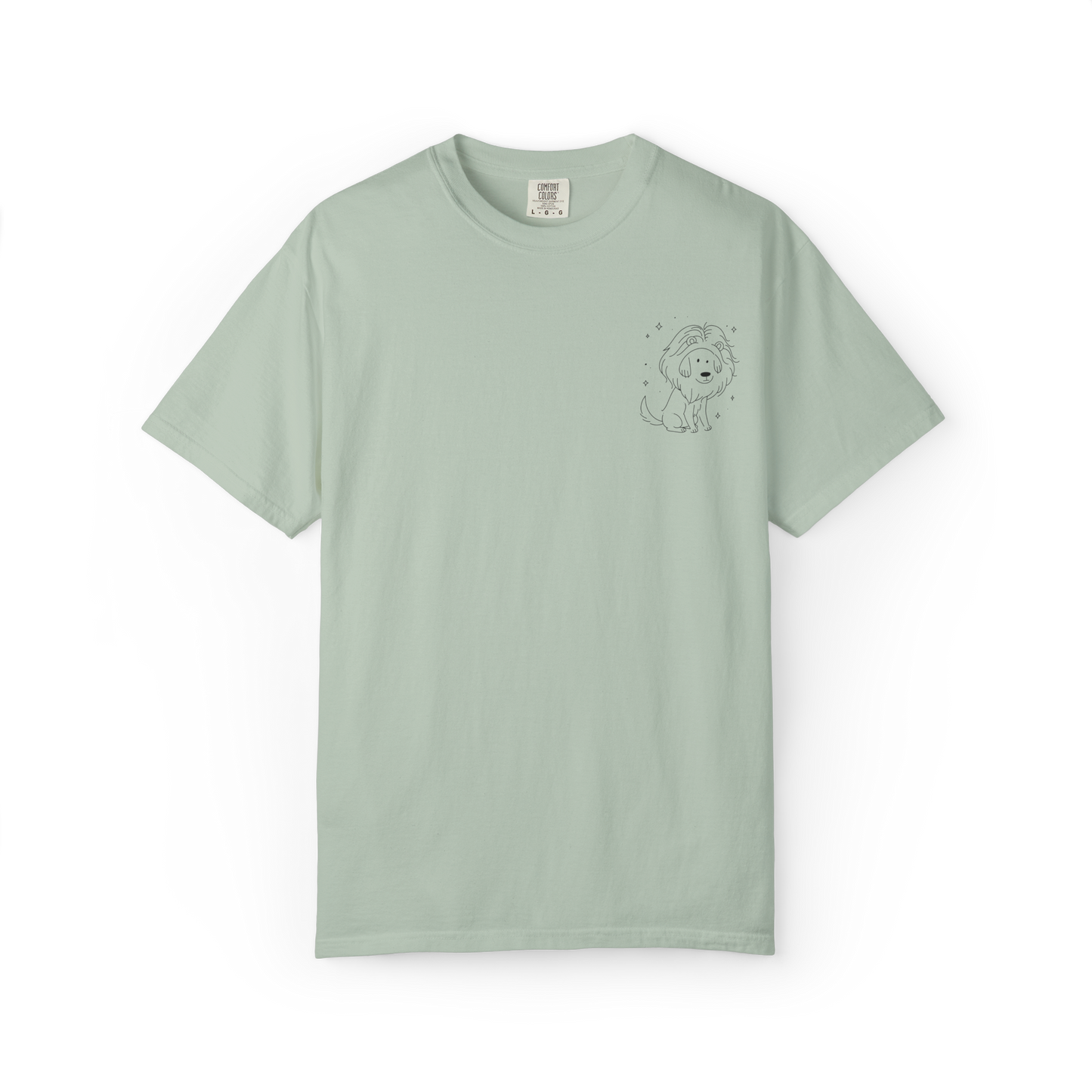 Leo Dog Zodiac Comfort Colors T-Shirt