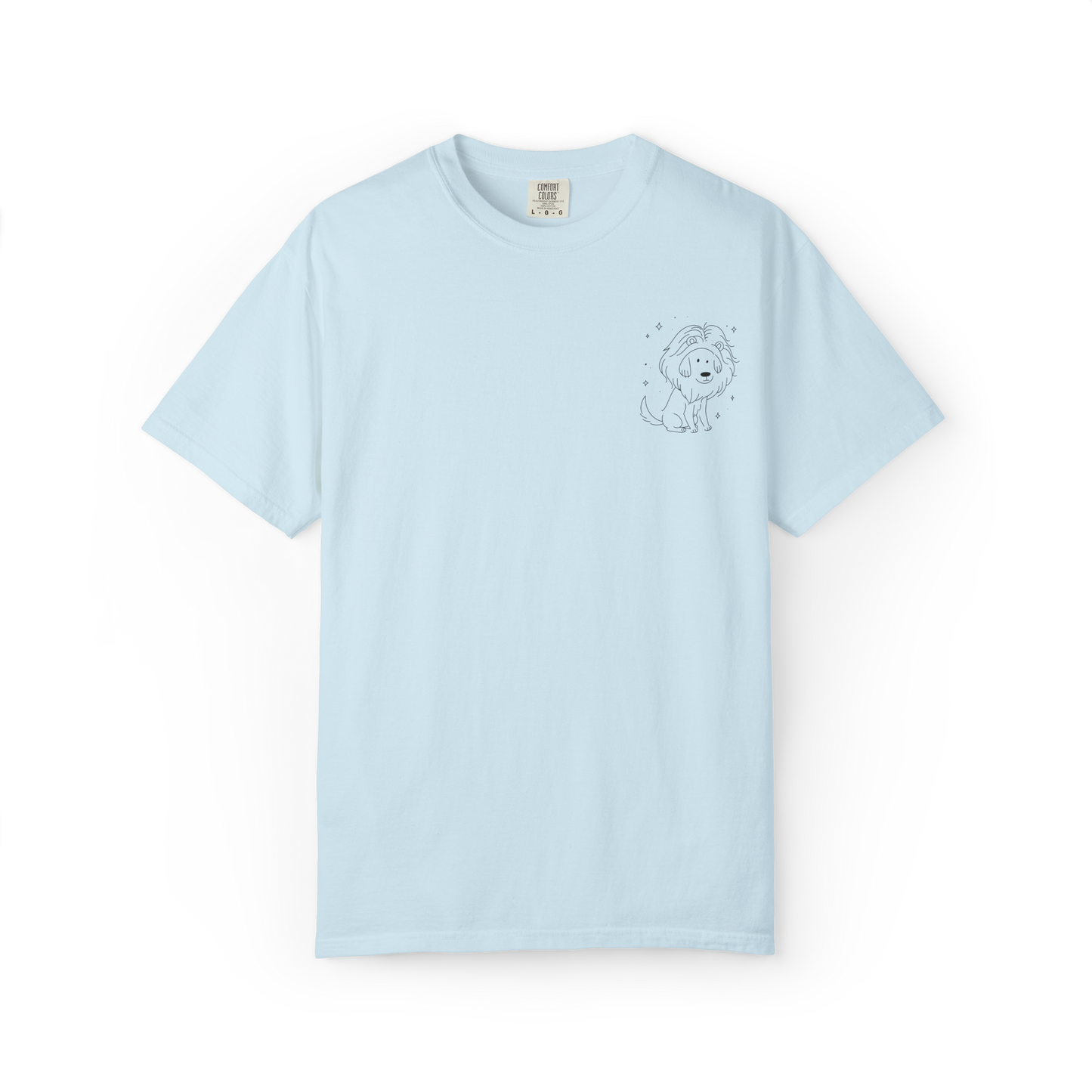 Leo Dog Zodiac Comfort Colors T-Shirt