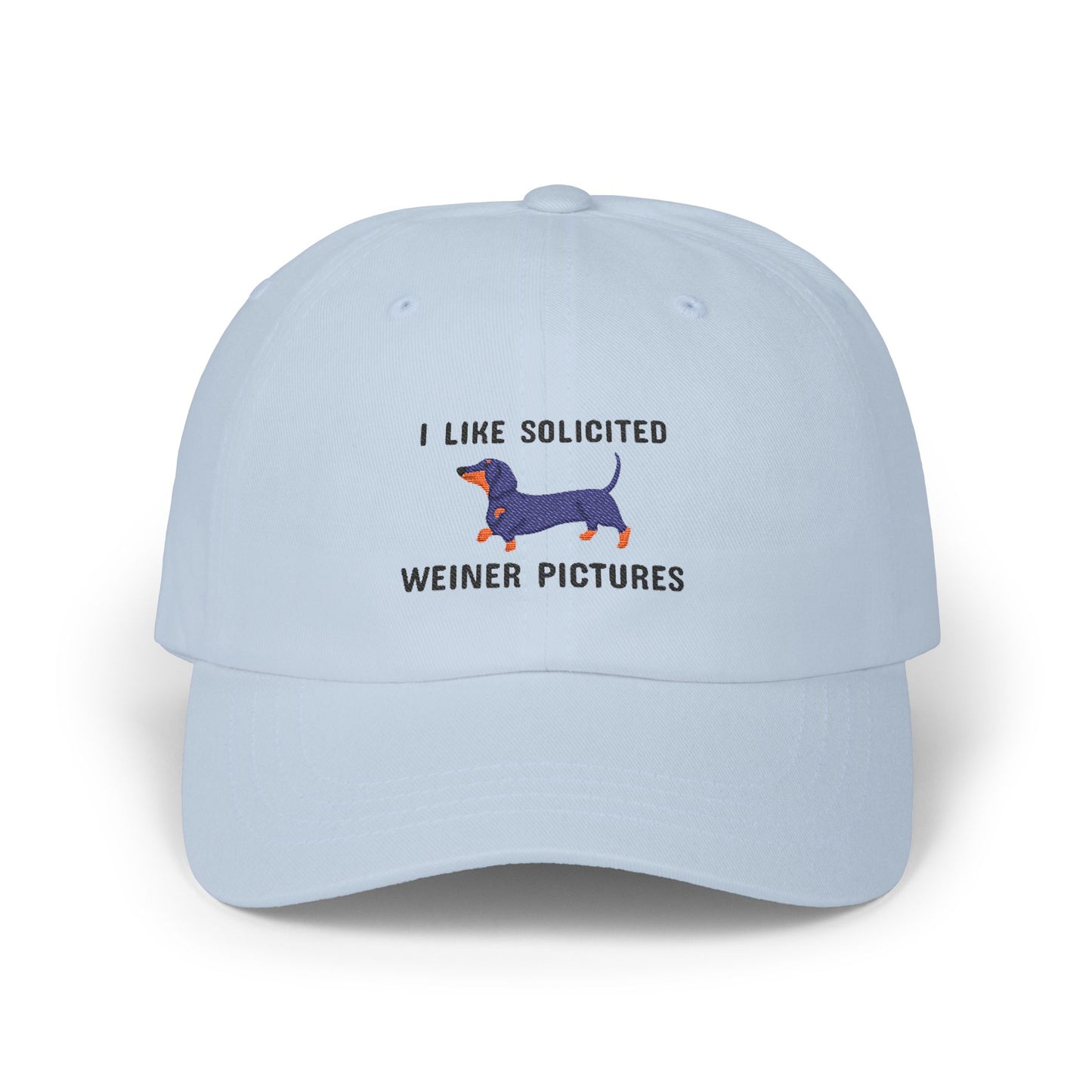 Solicited Weiner Picture Dachshund Embroidered Dad Hat