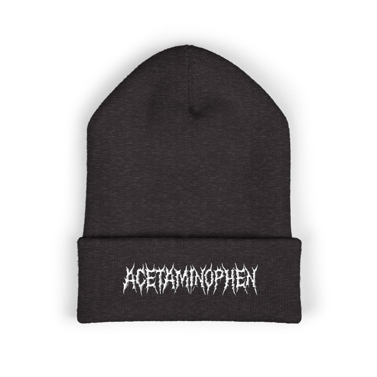 Metal Acetaminophen Embroidered Beanie