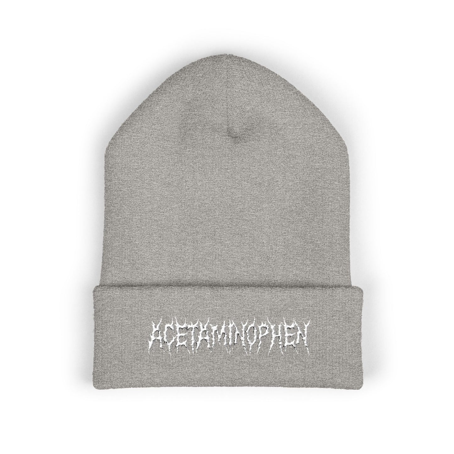 Metal Acetaminophen Embroidered Beanie