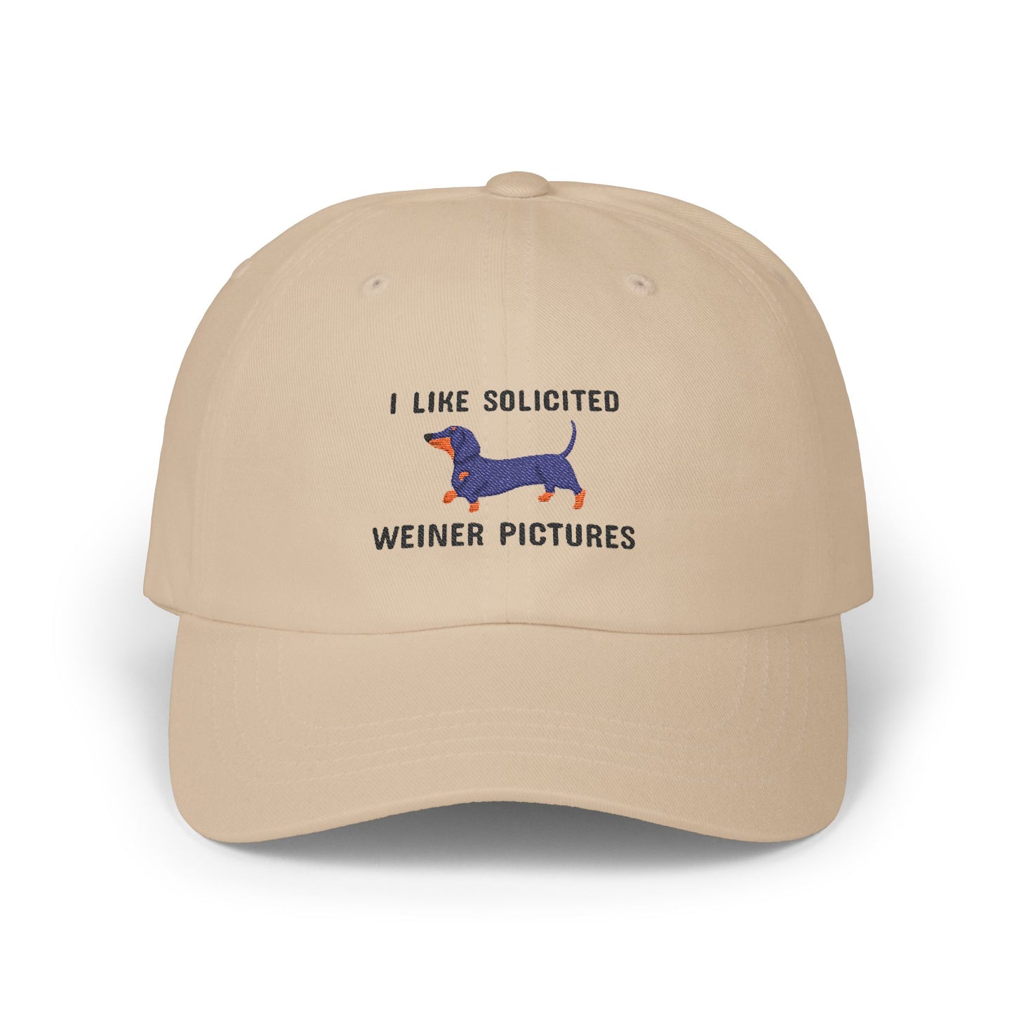 Solicited Weiner Picture Dachshund Embroidered Dad Hat