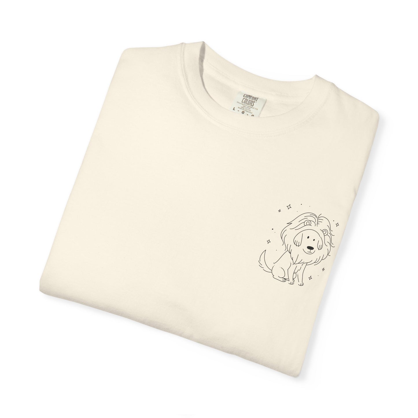 Leo Dog Zodiac Comfort Colors T-Shirt