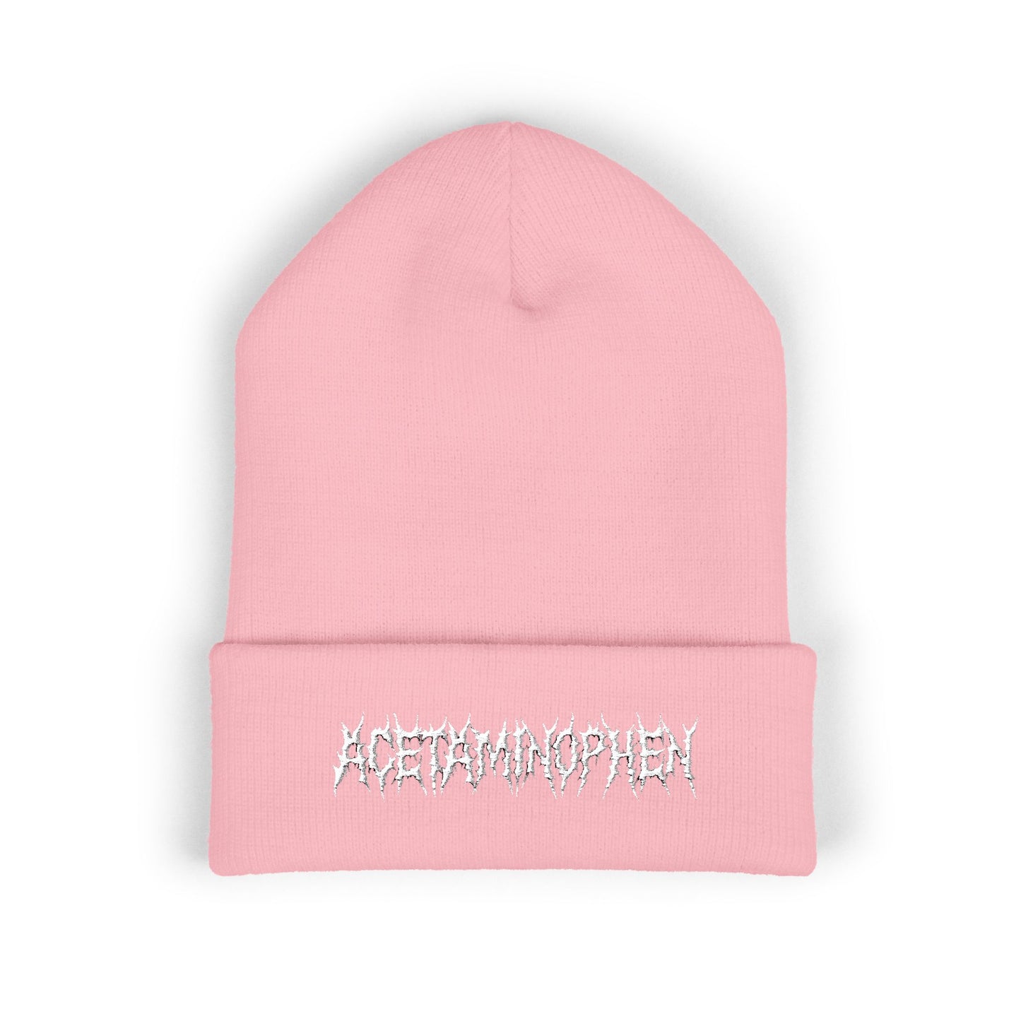 Metal Acetaminophen Embroidered Beanie