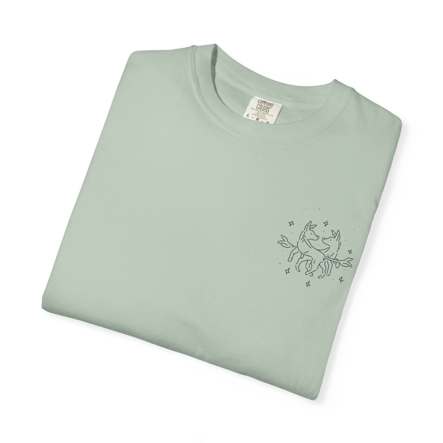 Gemini Dog Zodiac Comfort Colors T-Shirt