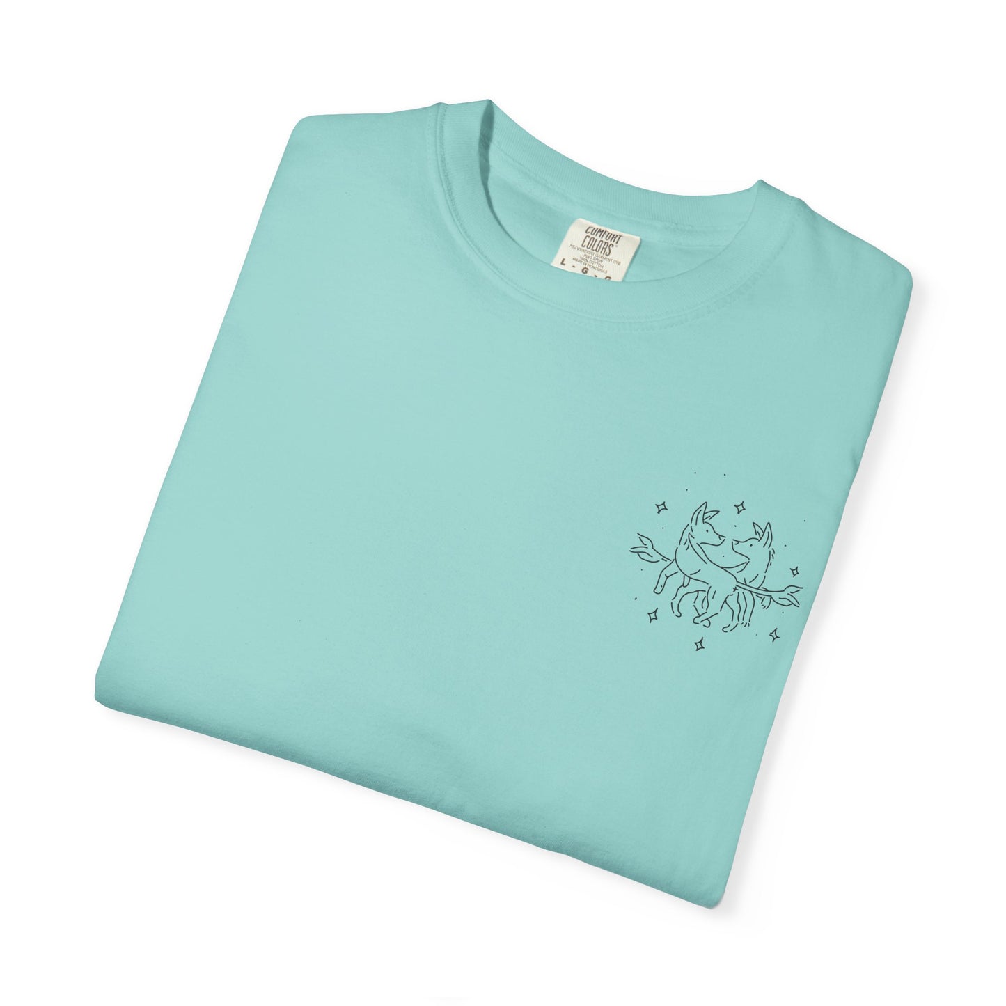 Gemini Dog Zodiac Comfort Colors T-Shirt