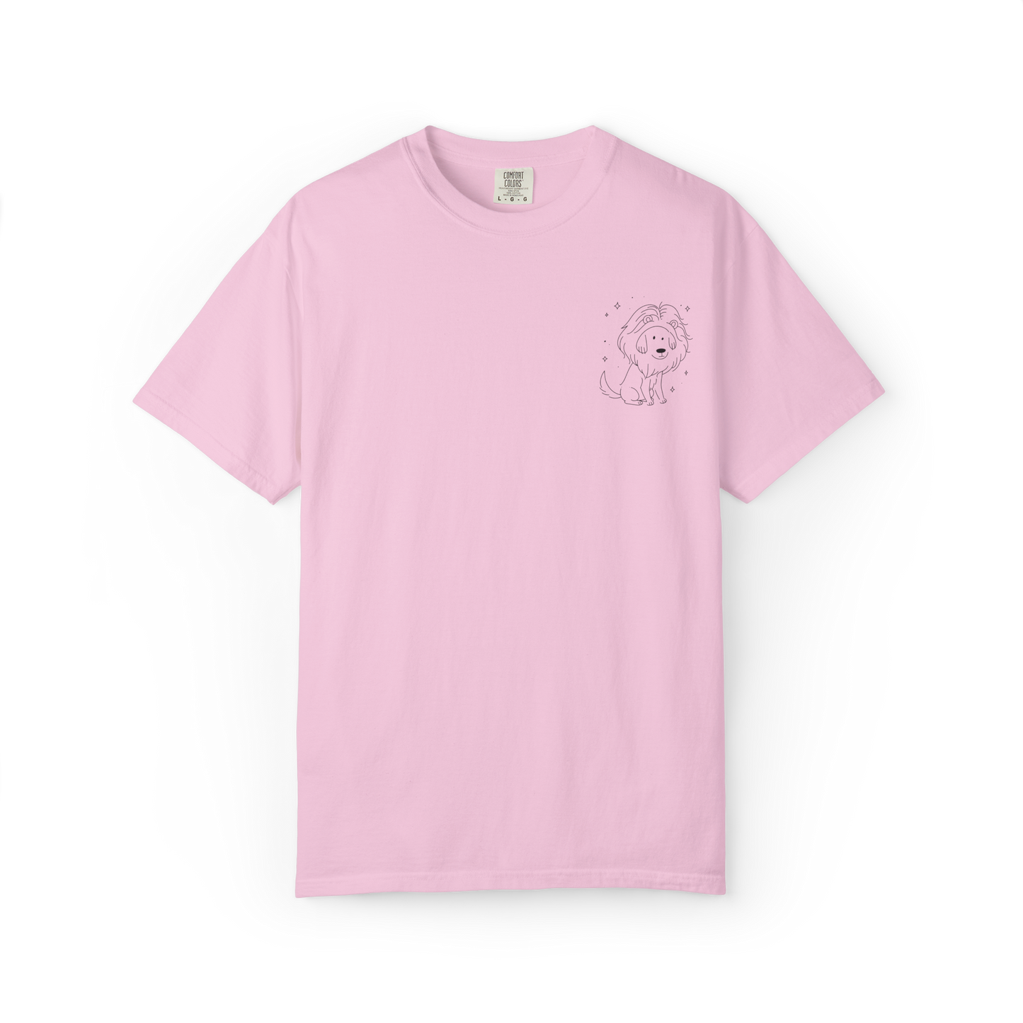Leo Dog Zodiac Comfort Colors T-Shirt