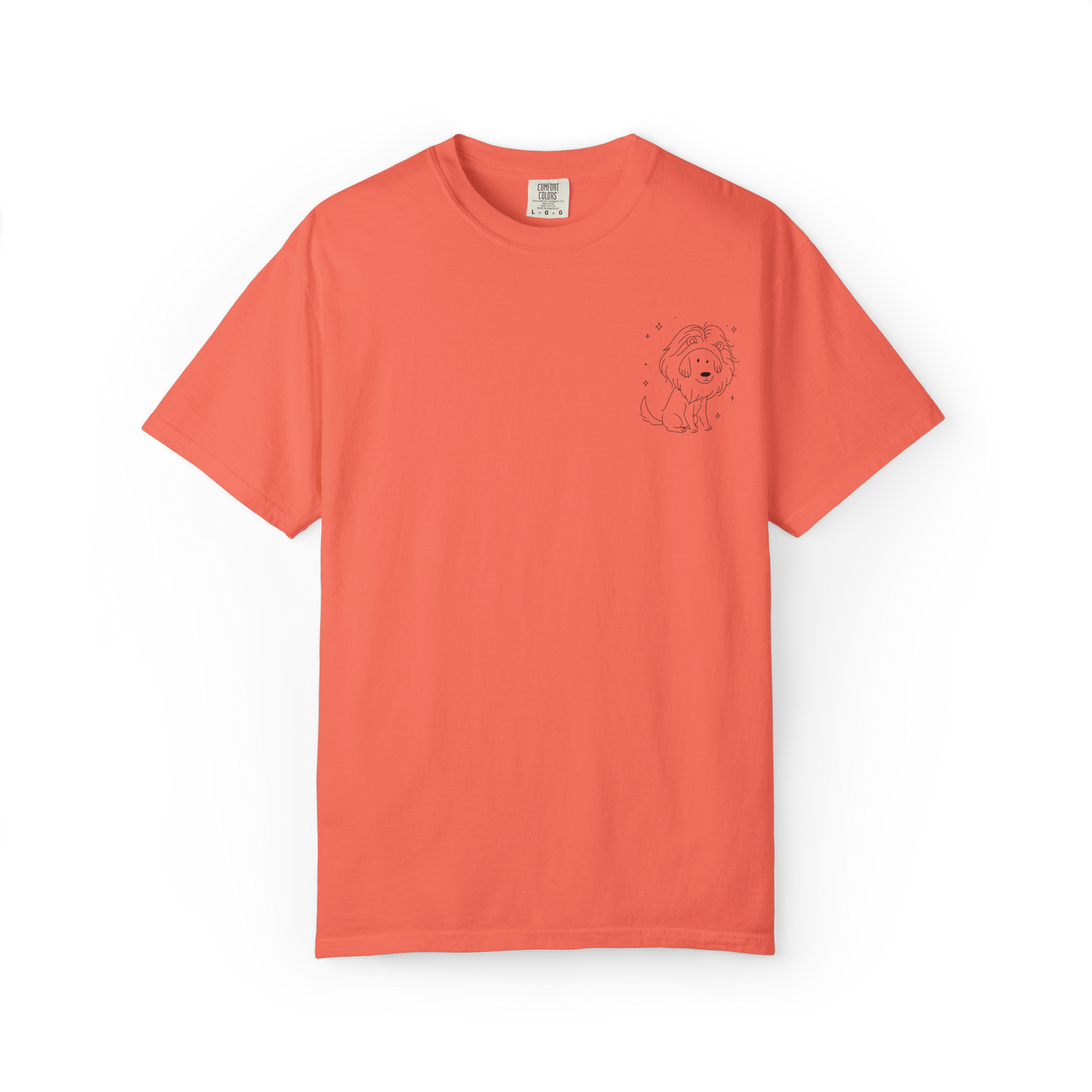 Leo Dog Zodiac Comfort Colors T-Shirt