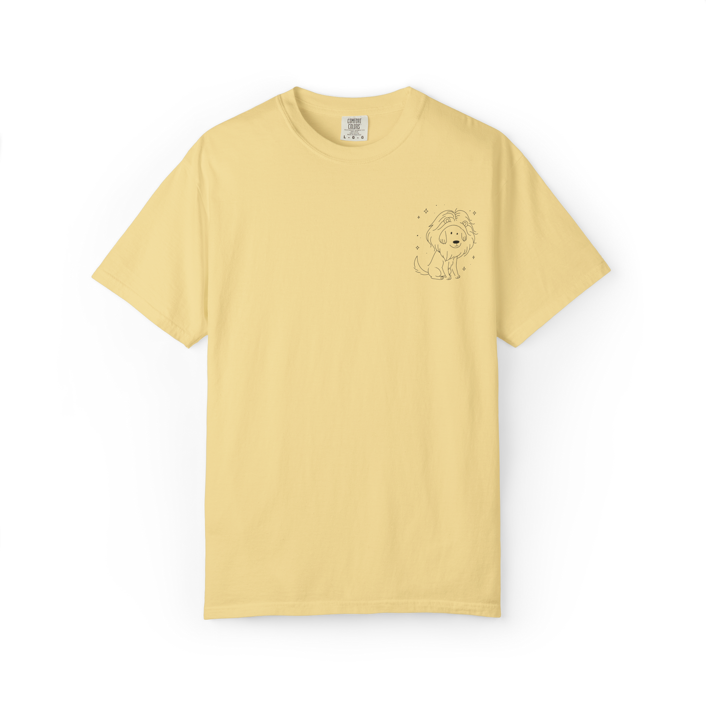 Leo Dog Zodiac Comfort Colors T-Shirt