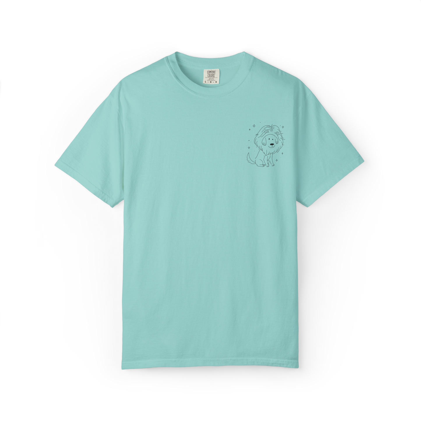 Leo Dog Zodiac Comfort Colors T-Shirt