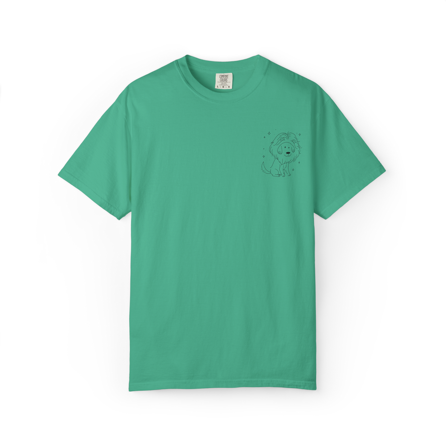 Leo Dog Zodiac Comfort Colors T-Shirt
