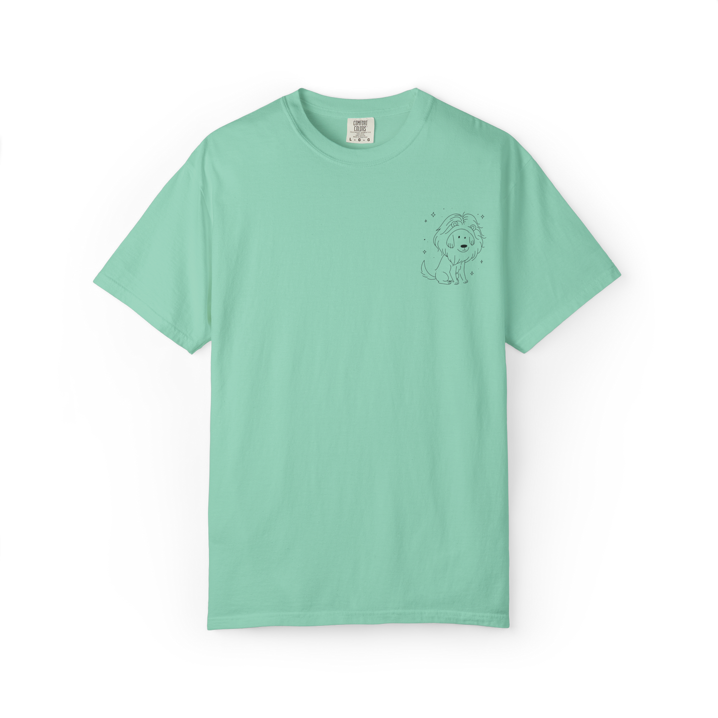 Leo Dog Zodiac Comfort Colors T-Shirt