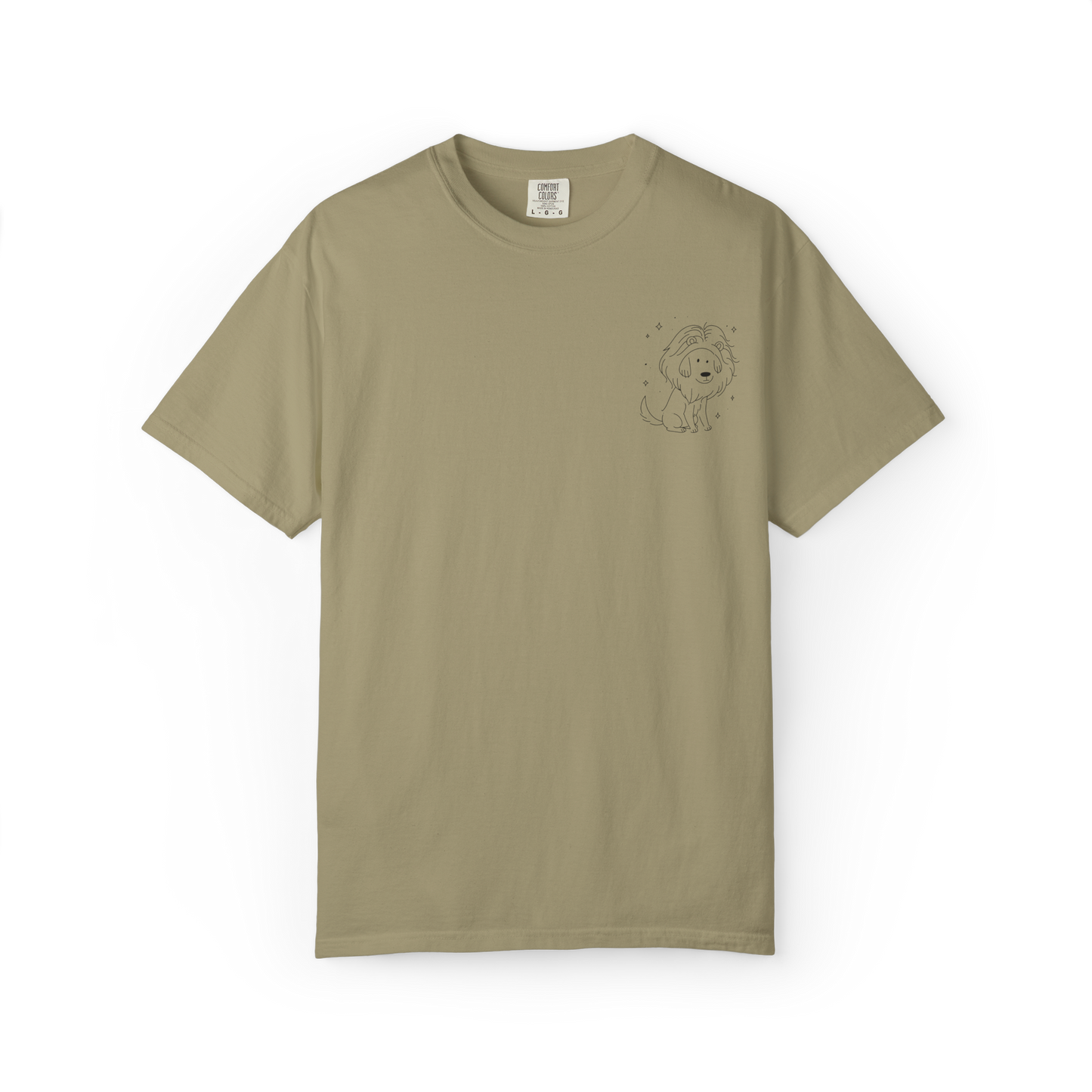 Leo Dog Zodiac Comfort Colors T-Shirt