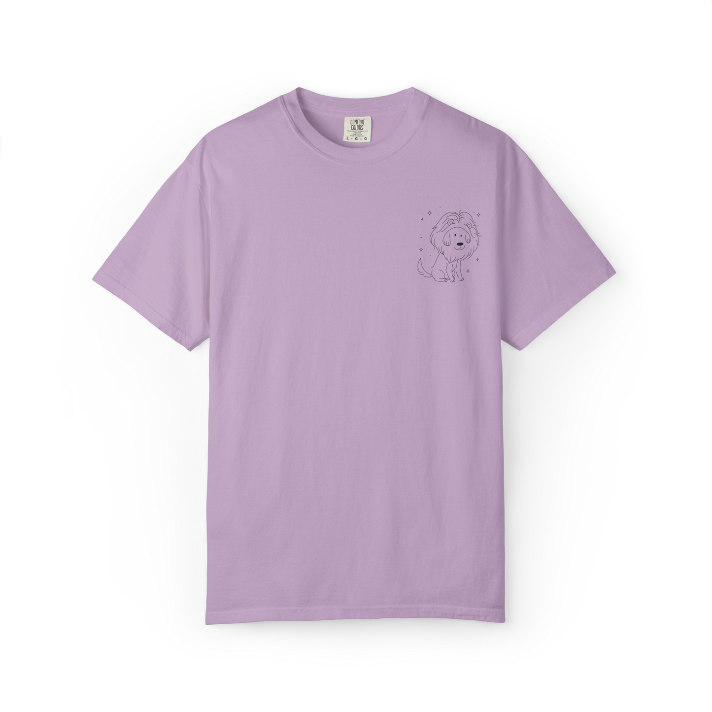 Leo Dog Zodiac Comfort Colors T-Shirt