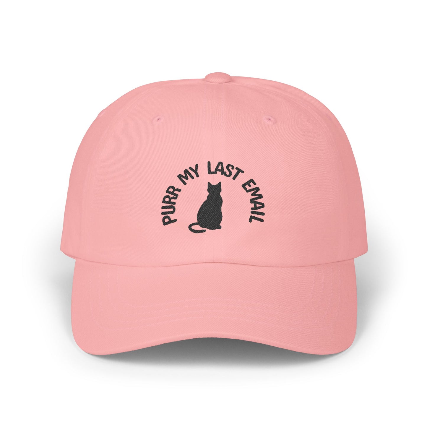 Purr My Last Email Embroidered Dad Hat