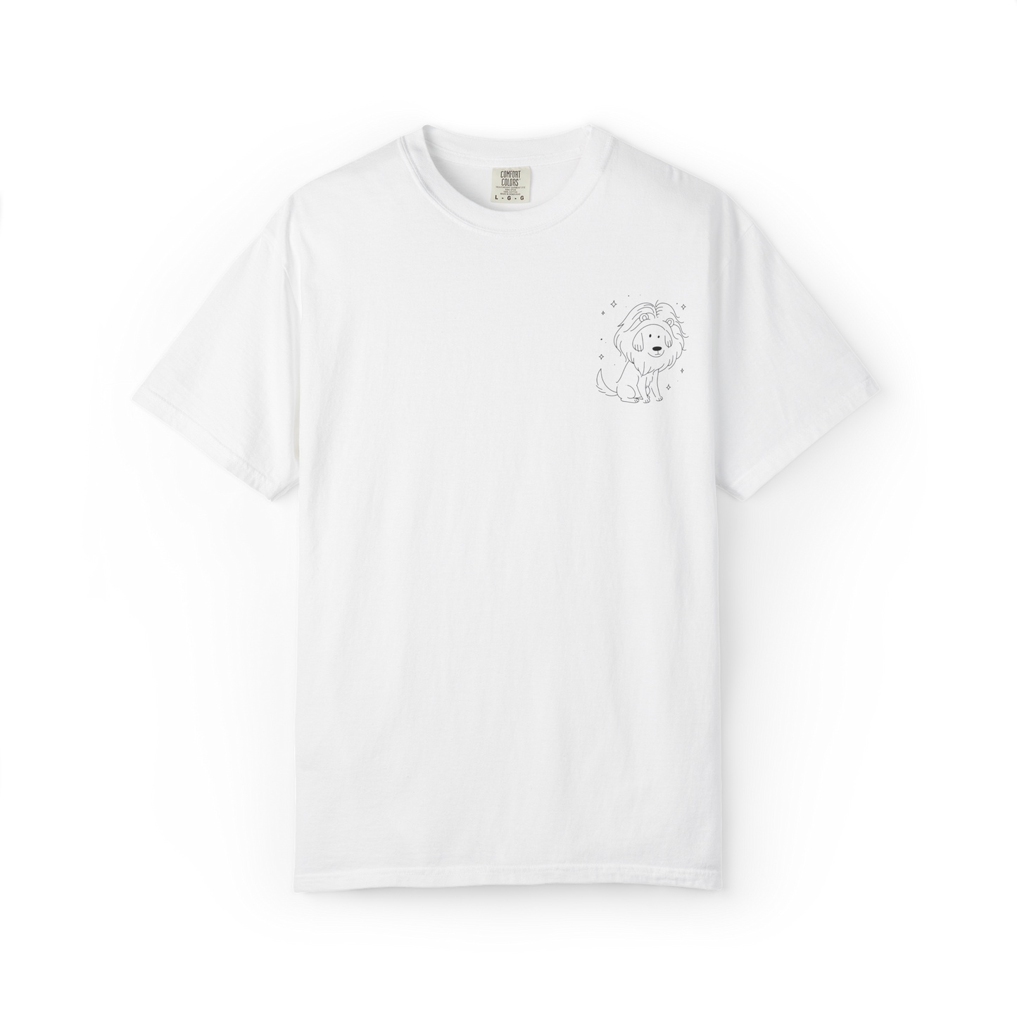 Leo Dog Zodiac Comfort Colors T-Shirt